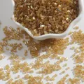 2mm golden rainbow tubular glass seed beads for DIY jewelry and embroidery crafts - 2mm (15g/Pack) / Light Coffee