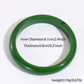Vue détaillée du bracelet en résine marbrée indiquant les dimensions et le poids précis - Vert Olive