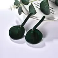 Elegante Ohrhänger aus Acryl in Dunkelgrün mit Marmortextur für Damen im modernen Design - Dunkelgrün (EH00025)