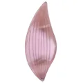 Élégante broche feuille en acrylique violet clair avec des textures de veines détaillées - Mauve