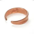 Bracelet jonc en C acrylique ambre minimaliste avec motif résine vintage - Café