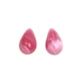 Elegant water drop acrylic earrings with pink and white marble texture finish - Marble Teardrop Style (EH00200) / 0200 Pink
