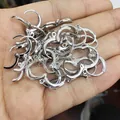 Détails de fermoirs boucles d'oreilles argentés pour création de bijoux DIY à la main - 11.6mm / Platine