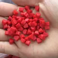 Eco-friendly red heart silicone earring backs for DIY jewelry making accessories - Red Heart Style