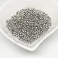 Polished silver crimp beads in a heart-shaped bowl for DIY handmade jewelry - 3.0mm (Approx 30pcs/g) / Platinum Plated (Color Retention)
