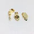 Tres convertidores de pendientes de clip dorados para la creación de joyas DIY - Oro claro