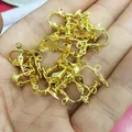 Verstellbare goldene Stern-Ohrclips mit Schraubverschluss für DIY-Schmuck ohne Ohrlöcher - Gold