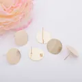 14k Vergoldete 15mm Ohrstecker-Rohlinge mit Öse für die DIY-Schmuckherstellung - 15mm / Gold