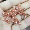 Convertitore per orecchini a vite oro rosa con sfera 4mm per creazione gioielli DIY - Oro rosa