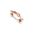 Rose gold 14k gold-plated screw ear clip converter for non-pierced DIY jewelry making - Leverback Style / Rose Gold