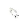 Silver screw clip-on earring converter in U-shape for DIY non-pierced jewelry - Leverback Style / Silver