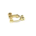 14k gold-plated screw ear clip converter with adjustable spiral for non-pierced ears - Screw Back / 18K Gold