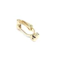 Screw-style earring converter in 14k gold finish for non-pierced ears jewelry clip - Leverback Style / 14K Gold