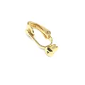 Polished 14k gold plated screw earring converter for non-pierced ears diy accessory - Leverback Style / 18K Gold