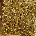 Calottes en or 14k en forme de cône avec bélières pour la création de boucles d'oreilles - Plaqué or 18K-Base 5.0mm / Or