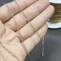 14K gold plated 1.2mm ball chain for DIY jewelry making and necklace accessories - 14K Gold Plated Ball Chain