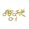 Polished 14K gold filled OT toggle clasps for DIY bracelet and necklace jewelry making - 18K Gold Plated