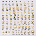 64 styles of 14k gold plated spacer beads and flower caps for DIY jewelry making - Flower Cap Style (C18 34#) / 100pcs Pack / 14K Gold Plated
