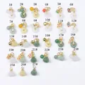 Ancient gold style pendants and lotus accessories for DIY jewelry making sets - Chinese Auspicious Style Pendant (1#)