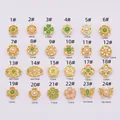 Ancient gold pendants with pearls and zircon in 24 styles for DIY jewelry making - Hollow Floral Style (1#) / 10 Pieces Pack / Antique Gold