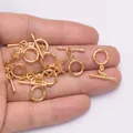 Fermoir à bascule OT plaqué or 24 carats pour colliers et bracelets DIY en main - Or sous Vide 24K