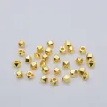 Perles d'espacement carrées facettées en or 14 carats pour création de bijoux - Petit (A8) / Plaqué Or 18K