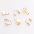 Convertitori di orecchini a clip a U invisibili placcati in oro 18 carati per fai da te creativi - D82 Piccolo / Placcato Oro 14K