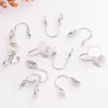 Convertitori per orecchini a clip a forma di U in argento per gioielli fai-da-te - D82 Piccolo / Placcato Platino