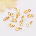 Antique gold copper coin heart pendants for DIY bracelets and jewelry making - Coin Style / Antique Gold