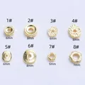 Various 18k gold plated spacer beads in 5mm-8mm sizes for DIY jewelry making and bracelets - Irregular Polygon (Q176) / 18K Gold