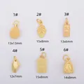 Colección de dijes dorados de hoja y buda para joyería DIY en varias formas y estilos - Forma de Durián (1#)