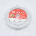Nylon coated 0.40mm silver stainless steel beading wire for jewelry making 100m - 0.4 Silver