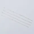Set of four silver 14k gold-filled chain earrings with O-chain tassels for DIY jewelry making - Platinum