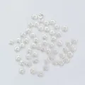 Bright silver twisted metal spacer beads for DIY jewelry making with floral texture - Silver (Color Retention)