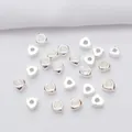 Polished silver triangle spacer beads for DIY jewelry making with smooth metallic finish - 3mm / Silver (Color Retention)