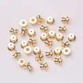Fermoirs de boucles d'oreilles en plaqué or 18 carats pour création de bijoux DIY - 14k Gold Plated Basic