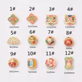 Ancient gold-plated enamel beads with lion and lotus motifs for DIY jewelry crafting - Style 1-Lotus / Ancient Gold Plated