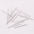 Composants bijoux plaqué or 14k argent connecteurs tiges cylindriques pour boucles - 14mm / Or blanc
