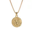 Collana con medaglia San Cristoforo oro e catena veneziana per protezione viaggi - Oro