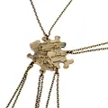 Vierteiliges Set Puzzle-Herz-Halsketten aus Bronze mit Best Friends-Gravur für Freunde - Bronze Inspirierendes Puzzle Vierteilig (A1659)