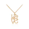 Gouden I Love You ketting met hart en pootafdruk hanger voor dames en dierenliefhebbers - Goud