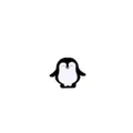 Cartoon Pinguin Emaille Anstecknadel mit süßem schwarz-weißem Design für Paare - Fröhlicher Pinguin-Stil (C1138-3)