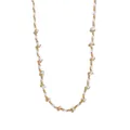 Handmade woven knot rope necklace in white and gold finish for DIY minimalist style - Rope Chain A (14 Sections)