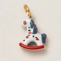 Ciondolo a forma di cavallo a dondolo in ceramica dipinta a mano per gioielli fai da te - Stile 3 Pendente Cavallo a Dondolo