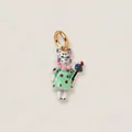 Simpatico ciondolo gatto bianco con vestito verde a pois per gioielli fai da te - Stile 9 Pendente Orso con Blush