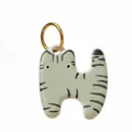 Katzen-Keramikanhänger mit goldenem Ring für DIY-Schmuck in Grün und Schwarz - Britisch Kurzhaar Anhänger (2)
