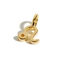 18k gold plated stainless steel Leo zodiac pendant with polished metallic finish - Leo Zodiac Symbol Pendant Only (Without Chain)