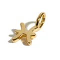 18k gold plated 925 silver Pisces zodiac sign pendant for personalized necklaces - Pisces Zodiac Symbol Pendant Only (Without Chain)