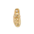 Collana con ciondolo a scarpa Mary Jane dorata con pietre di zircone - Ciondolo Scarpette da Ballo / Oro