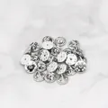 Chiusure a farfalla argentate per spille e accessori metallici per gioielli DIY - 1.1cm / Argento